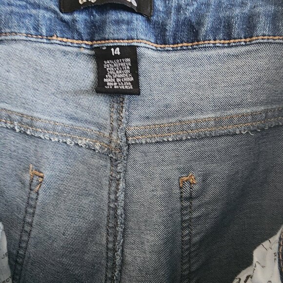 d.jeans denim shorts, size 14 - Picture 2 of 2